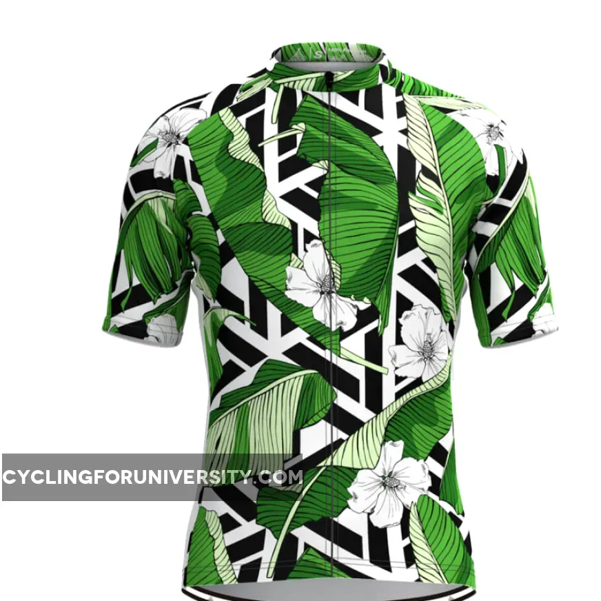 Men's Tropical & Floral Print Aloha Hawaiian Cycling Jersey