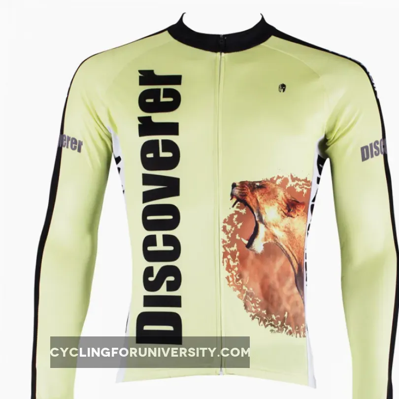 Roaring Wild Lion Grasslands Prey Zebra Men's Long/Short-sleeve Cycling Bike jersey T-shirt NO.305