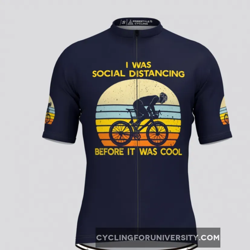 I Was Social Distancing Men's Cycling Jersey Restock