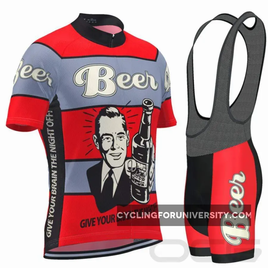 Men's Give Your Brain The Night Off Beer Cycling Kit To Buy