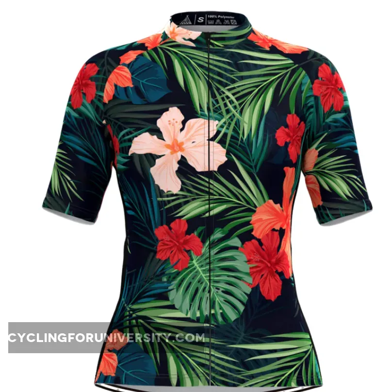 Women's Hawaiian Tropical & Floral Cycling Jersey Online
