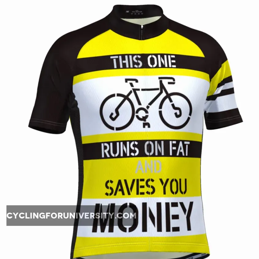 Men's Runs On Fat Short Sleeve Cycling Jersey New Releases