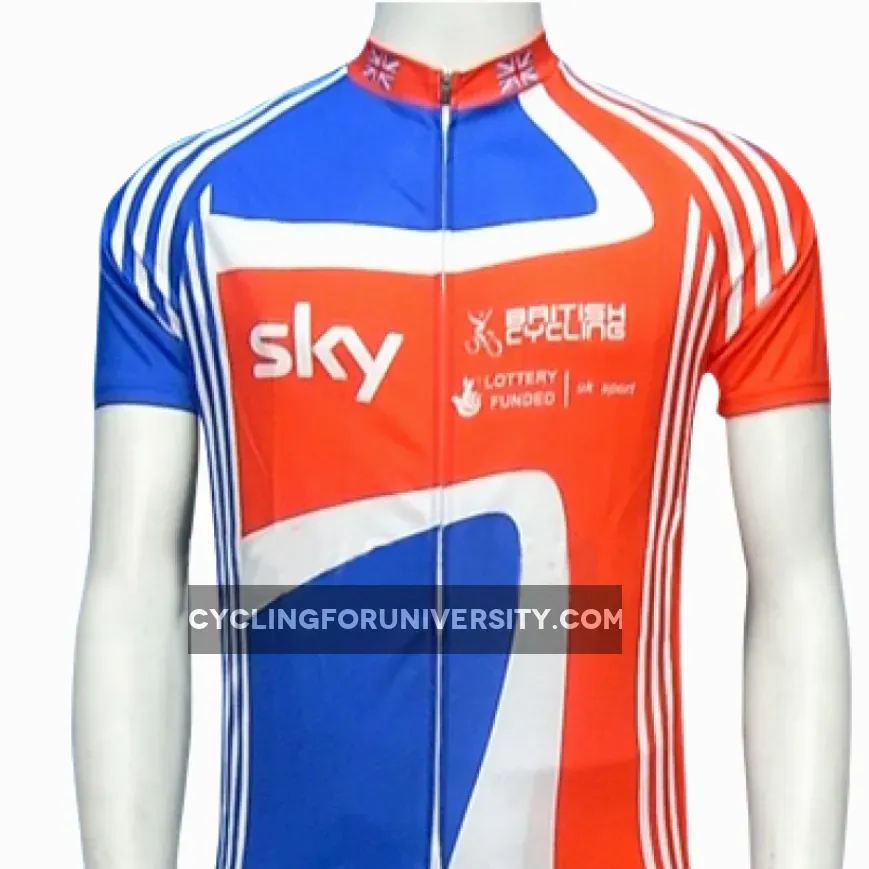 Sky UK 2011 GB British Team Short Sleeve Cycling Jersey