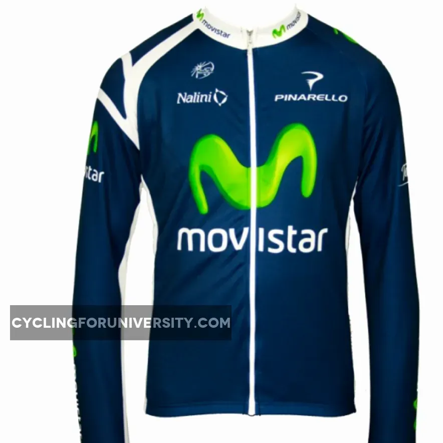 MOVISTAR 2012 Radsport-Profi-Team Long Sleeve Jersey