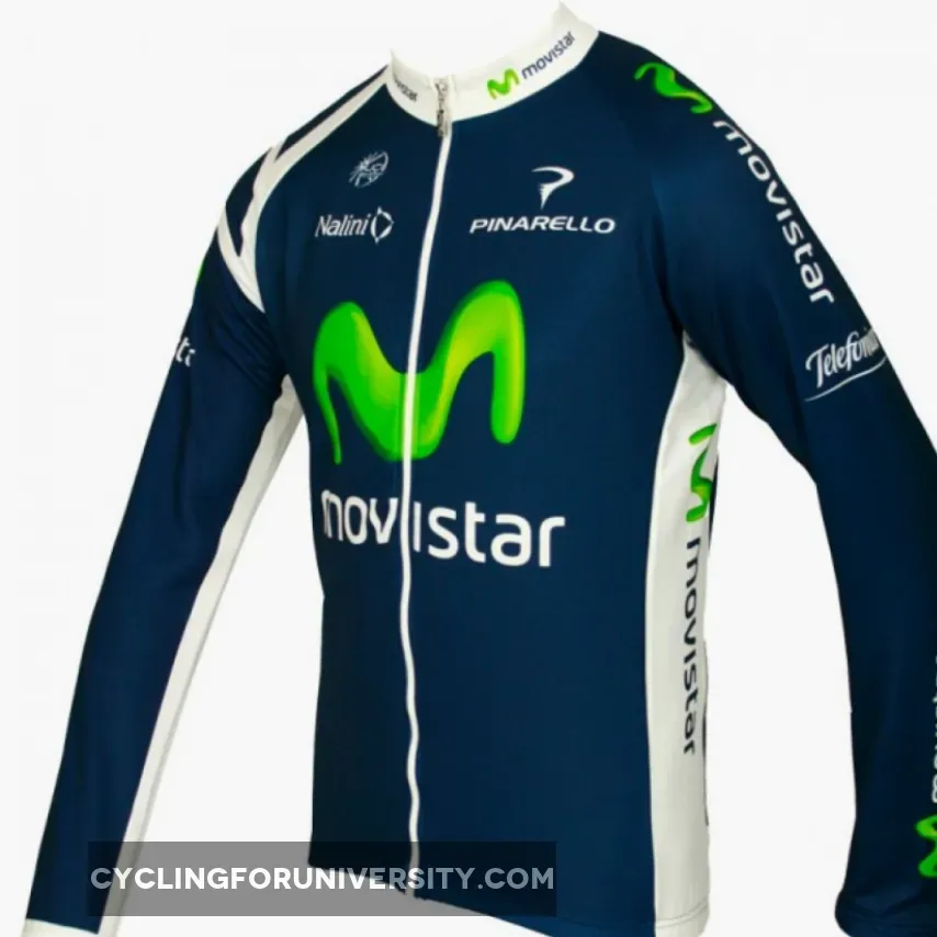 MOVISTAR 2012 Radsport-Profi-Team Long Sleeve Jersey
