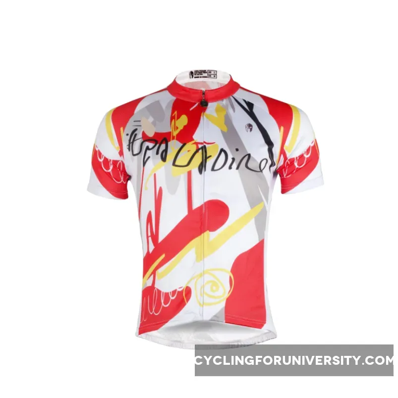 Ilpaladino Abstract Graffiti Sport Breathable Jersey Men's Short-Sleeve Bicycling Shirts Summer Quick Dry Wear Pro Cycle Clothing Racing Apparel Outdoor Sports Leisure Biking shirt NO.680