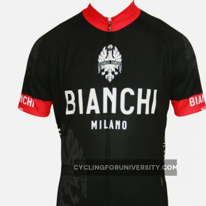 Bianchi Milano Short Sleeve Jersey E12EDOARDO1 Black Online