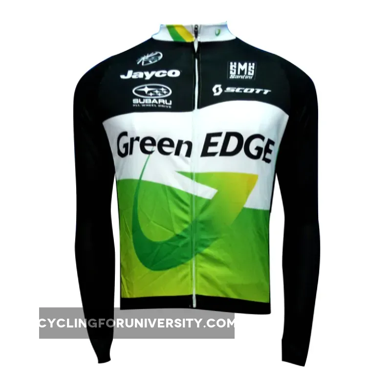 2012 Green EDGE Long Sleeve Jersey Outlet