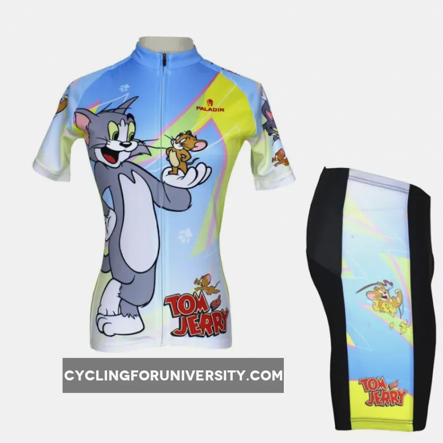 Tom And Jerry Cats and Mouses Woman's Short/Long-sleeve Bike Shirt Cycling Jersey/Suit T-shirt NO.099