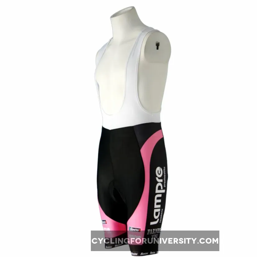 LAMPRE BLACK/PINK Cycling Bib Shorts Brand New