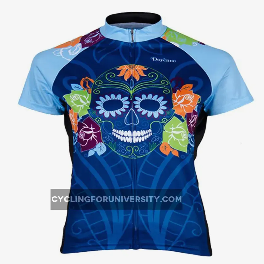 Primal Wear Doyenne Day of the Dead Women's Full Zip Cycling Jersey DAY1J60WTM