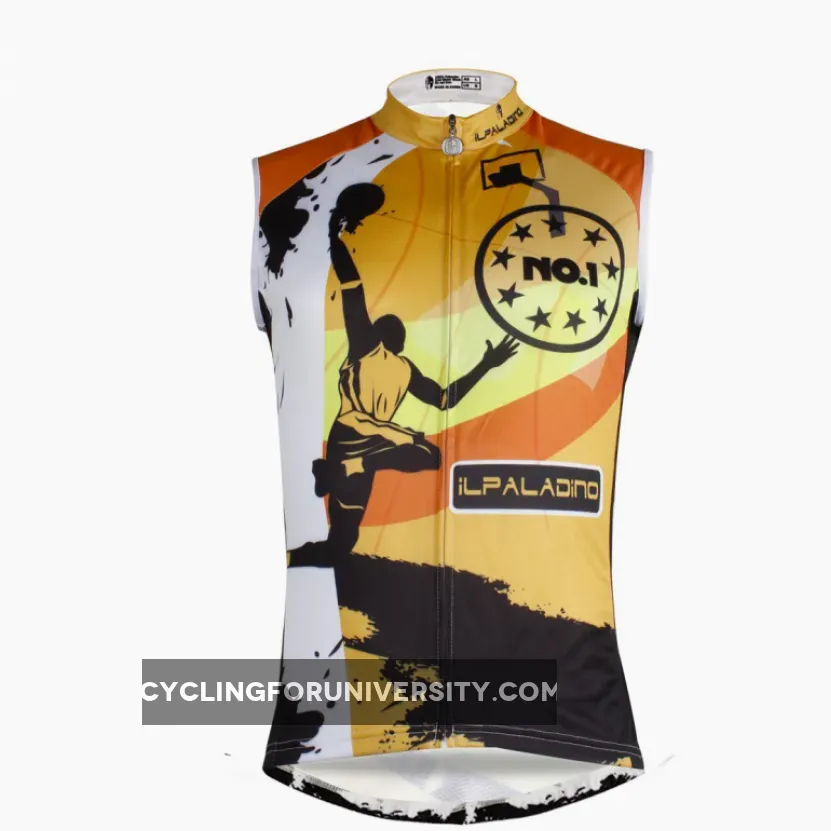 Slam Dunk Basketball Jump NO.1 Men's Cycling Sleeveless Bike Jersey T-shirt Summer Spring Road Bike Wear Mountain Bike MTB Clothes Sports Apparel Top NO.W 676