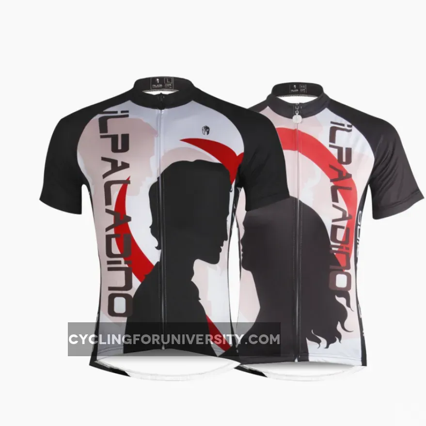 Ilpaladino Lovers Face-to-face Breathable Black&White Jersey Men's Woman's Short-Sleeve Bicycling Shirts Summer Quick Dry His-and-hers clothing NO.702