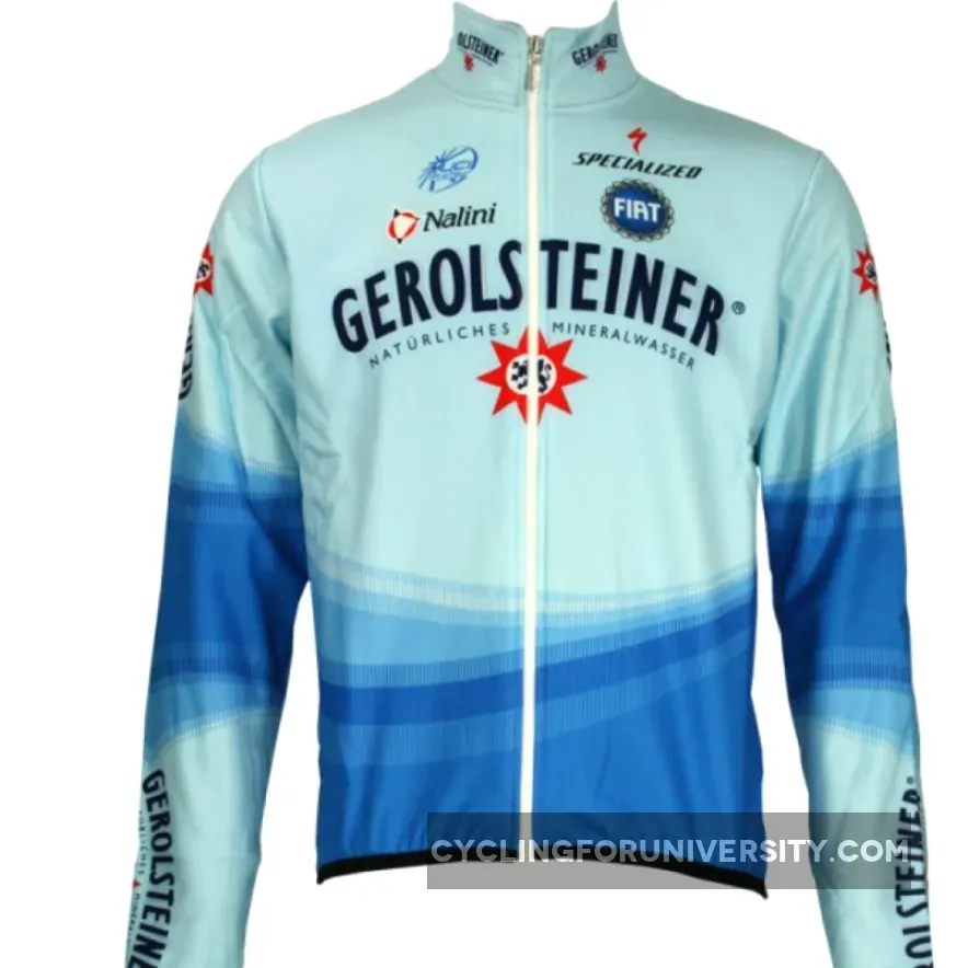 Gerolsteiner 2005- Radsport-Profi-Team-Winter Fleece Long Sleeve Jersey Jacket