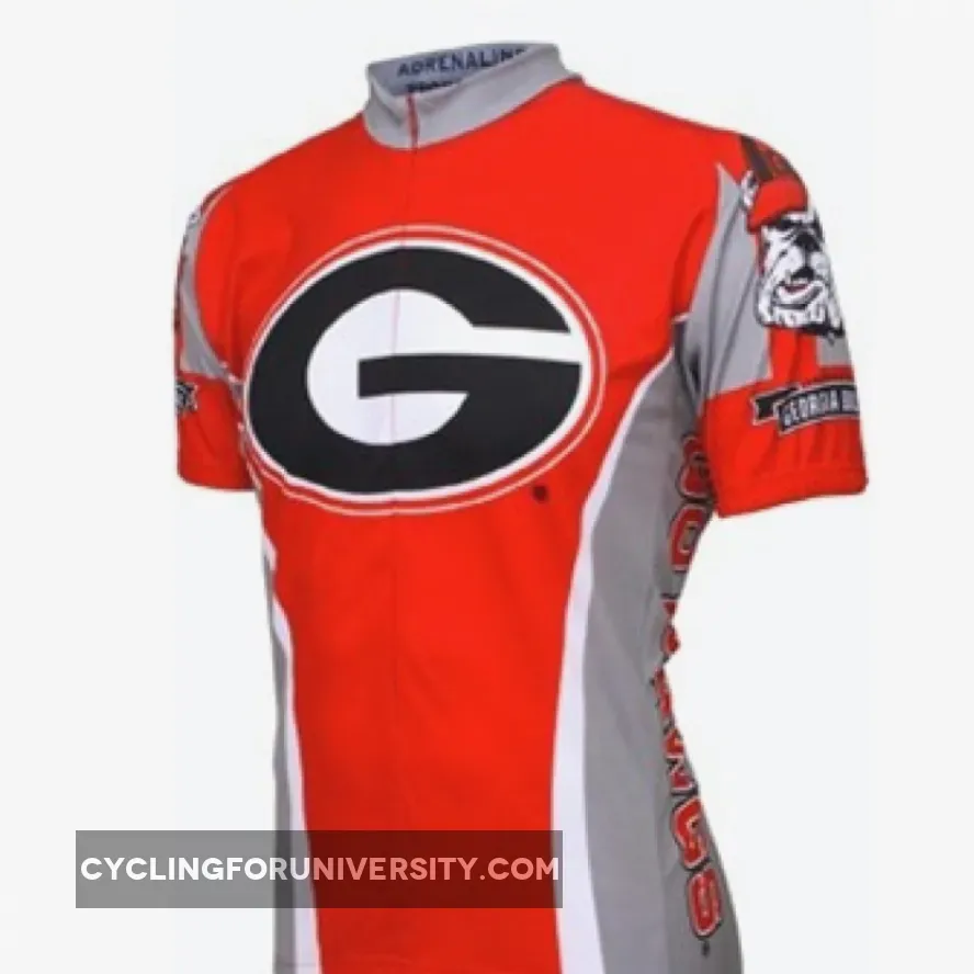 UGA University of Georgia Bull Dogs Cycling Short Sleeve Jersey