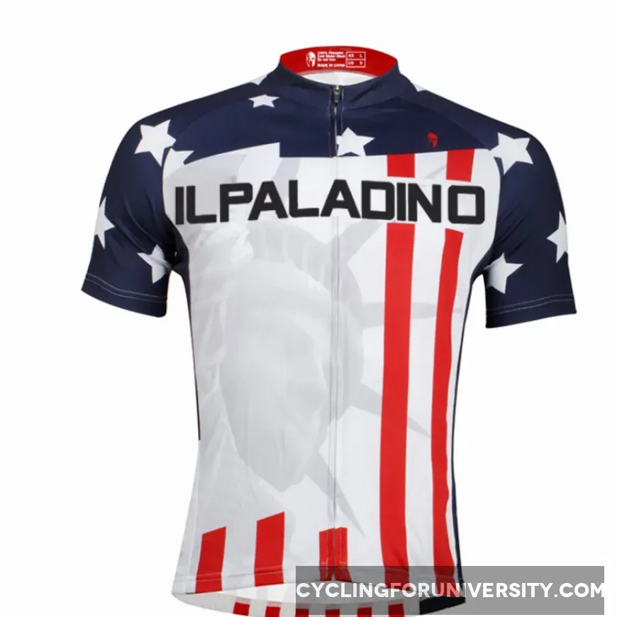 American Style the Statue of Liberty Cycling Jersey Men's Short-Sleeve Bicycling Shirts Summer NO.008