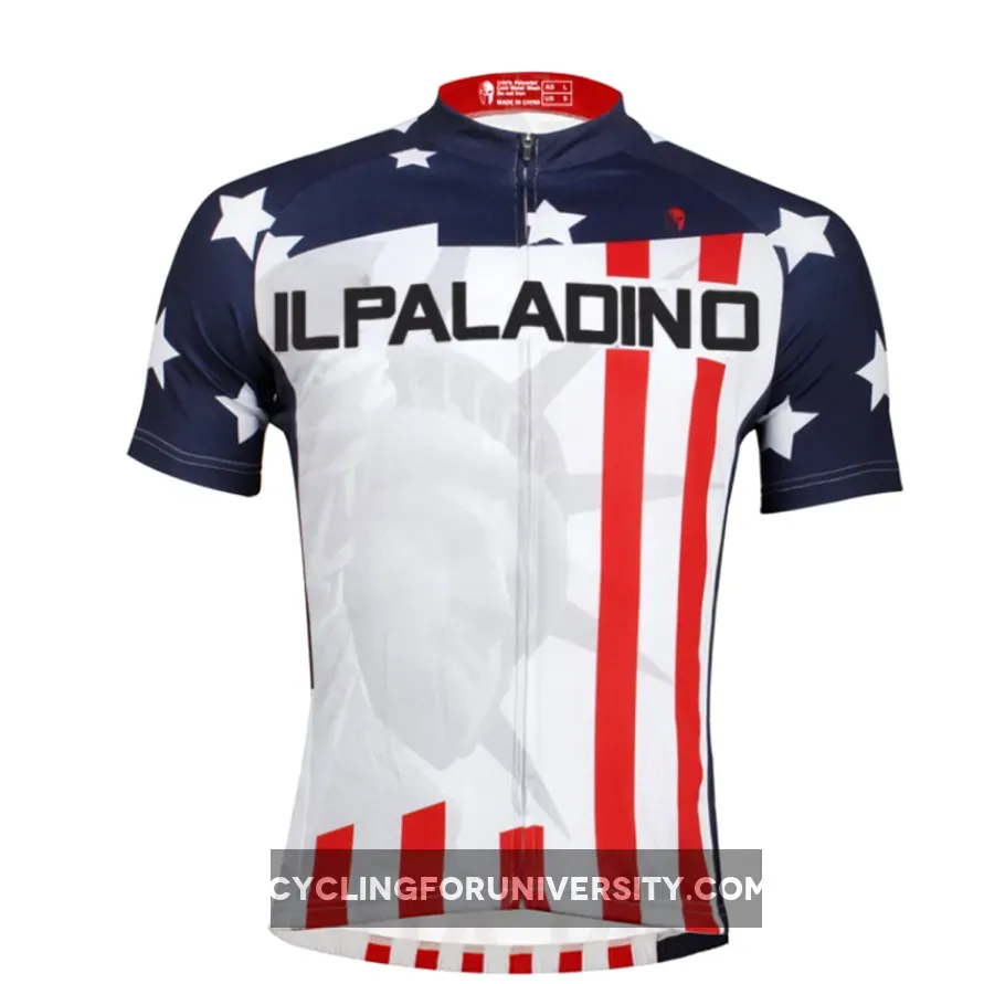 American Style the Statue of Liberty Cycling Jersey Men's Short-Sleeve Bicycling Shirts Summer NO.008