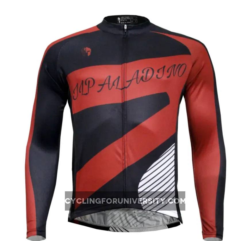 ILPALADINO Men's Long Sleeves Cycling Jerseys Winter Exercise Bicycling Pro Cycle Clothing Racing Apparel Outdoor Sports Leisure Biking Shirts (Velvet) NO.774