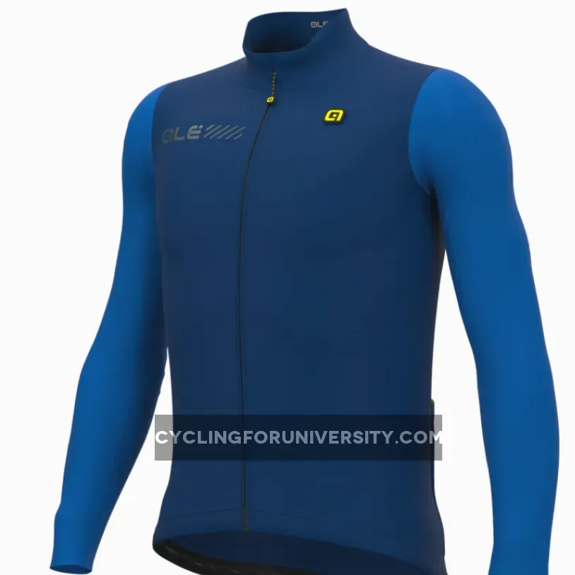 Ale Solid Fondo 2.0 Long Sleeve Jersey - Blue For Sale