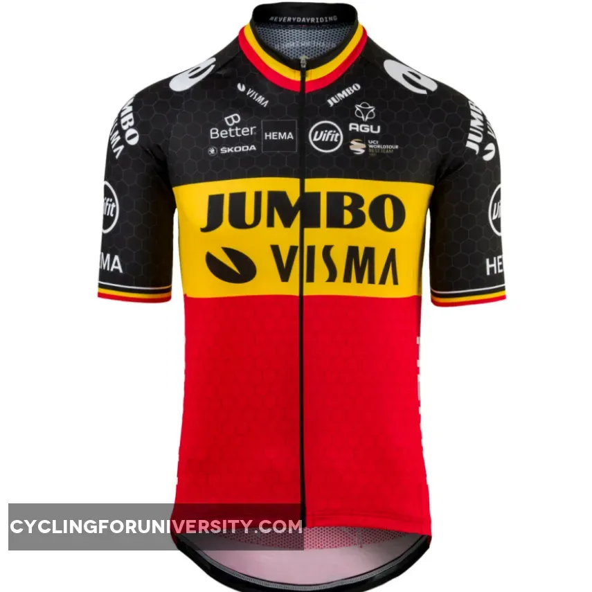 2021 Jumbo Visma Belgian Champion Jersey, Restock JUM21J4