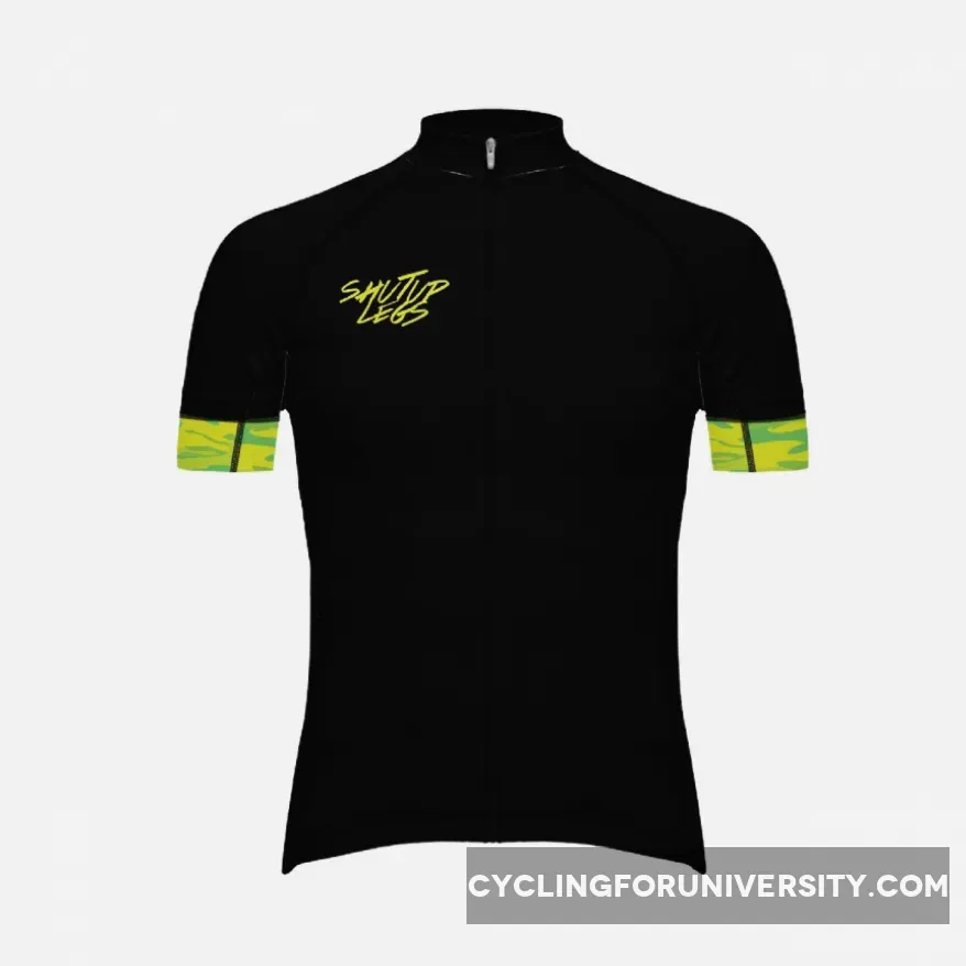 Primal Wear SUL Neon Camo Men's Full Zip Evo 2.0 Race Fit Cycling Jersey #Primal Camo