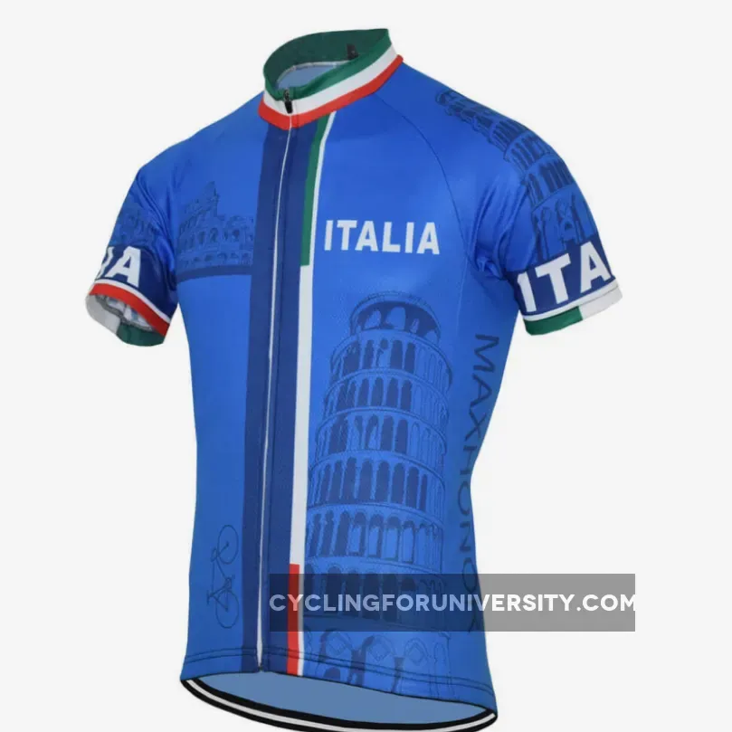 Italia Leaning Tower Of Pisa Men's Cycling Jerseys For Sale