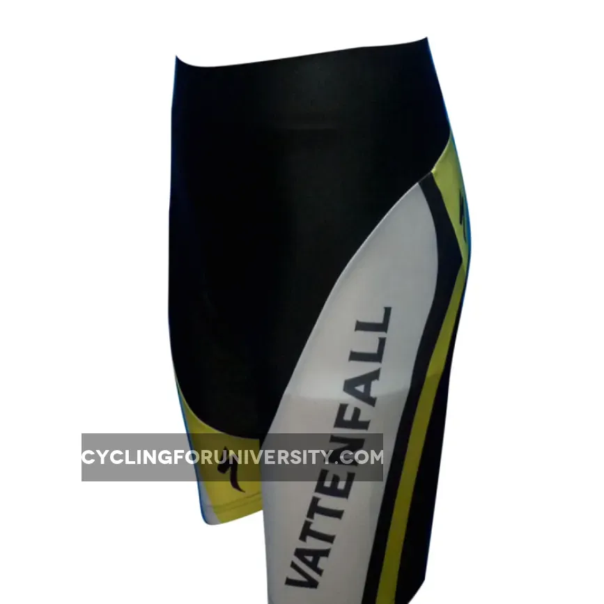2012 Puma SAP Vattenfall Focus Black Yellow Team cycling shorts
