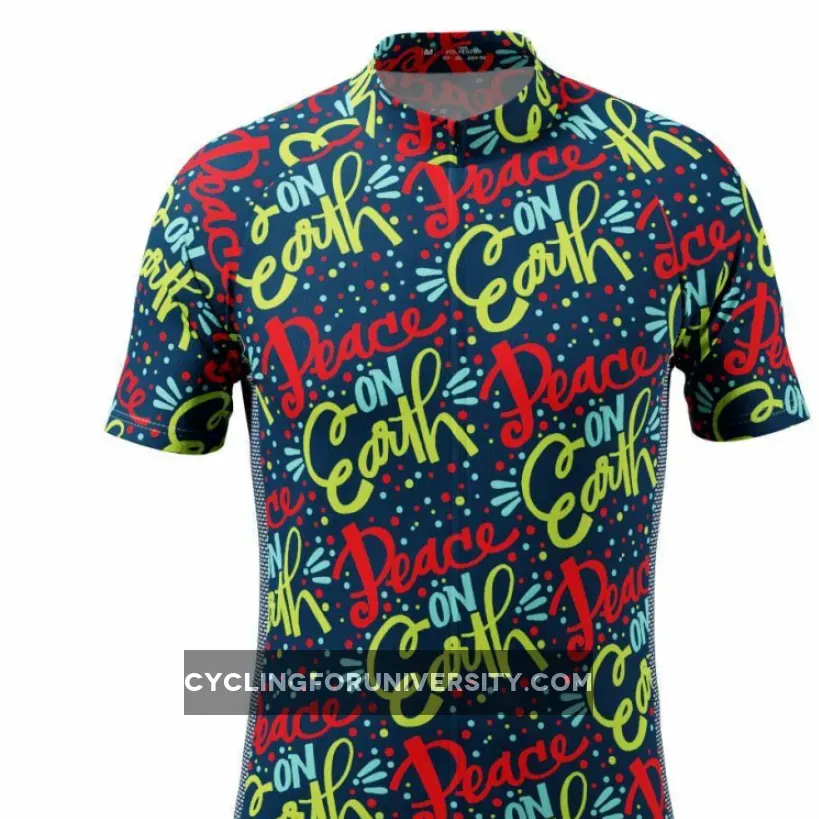 Men's Peace On Earth Short Sleeve Cycling Jersey Outlet
