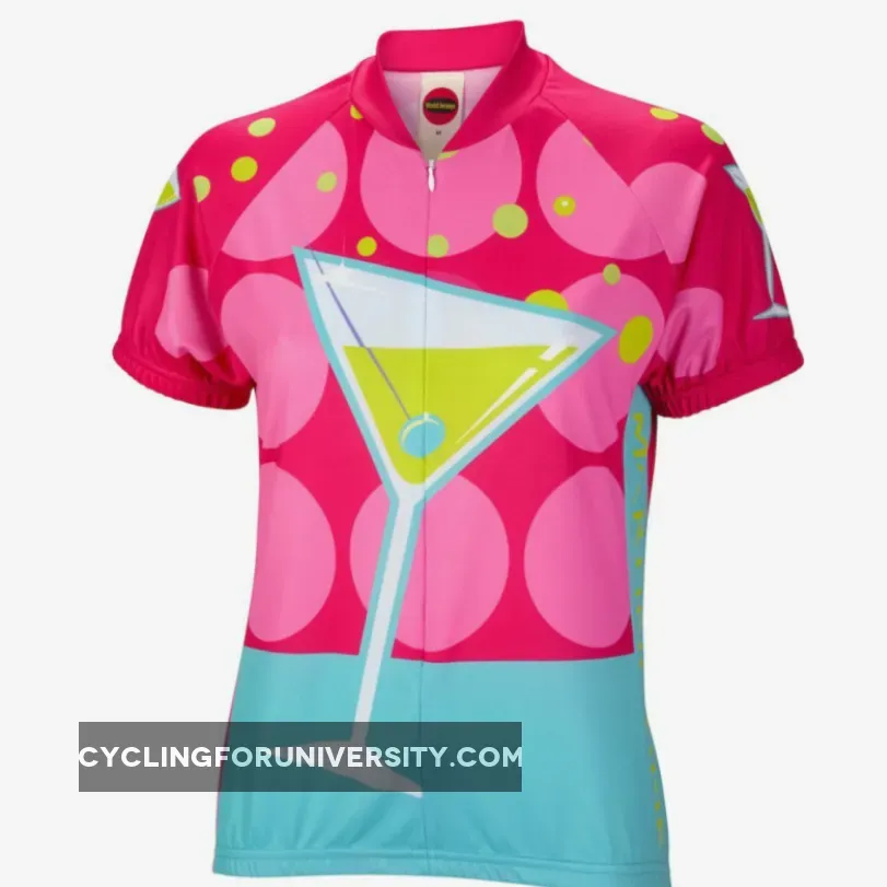 Martini Time Women's Short sleeve Half zip cycling jersey
