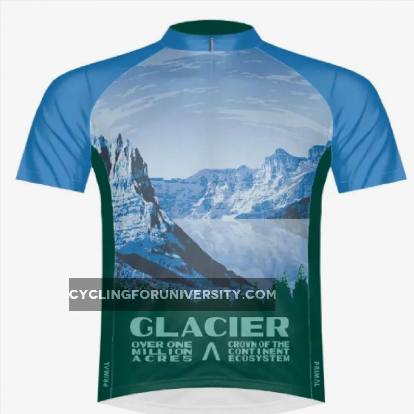 Primal Wear Glacier National Park Full Zip Short Sleeve Sport women's Cycling Jersey / National Park Cycling Jersey GLA1J60W_M