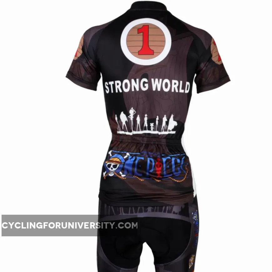 ONE PIECE Series Woman's Short-sleeve Cycling Suit Jersey Team Leisure Jacket T-shirt Pretty Summer Spring Autumn Clothes Sportswear Anime Navigator Nami