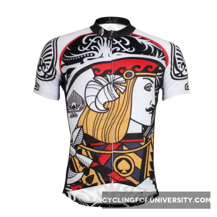 Poker Face Playing Card Spades Jack Men's Biking Cycling Jersey Artistic PatternShirt Face Cards Court Cards NO.639