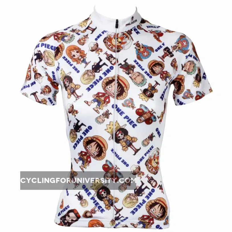 ONE PIECE Series Strong World Pirates Sea Kings Woman's Cycling Jersey Team Jacket T-shirt Summer Spring Autumn Clothes Sportswear Luffy/Nami/Brook/Chopper/Zoro/Sanji/Franky NO.356