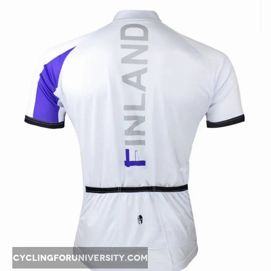ILPALADINO Finland Simple White Man's Short-sleeve Cycling Jersey Team Jacket T-shirt Summer Spring Autumn Clothes Sportswear Racing Apparel NO.056