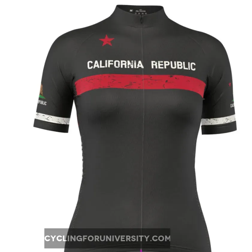 Women's California Republic Short Sleeve Cycling Jersey