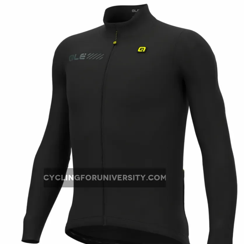 Ale Solid Fondo 2.0 Long Sleeve Jersey - Black Restock