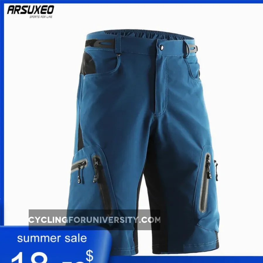Men's Outdoor Sports Cycling Shorts MTB Downhill Trousers Mountain Bike Bicycle Shorts Water Resistant Loose Fit 1202