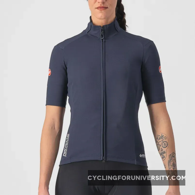 Castelli Perfetto RoS 2W Wind Women Jersey - Blue Outlet