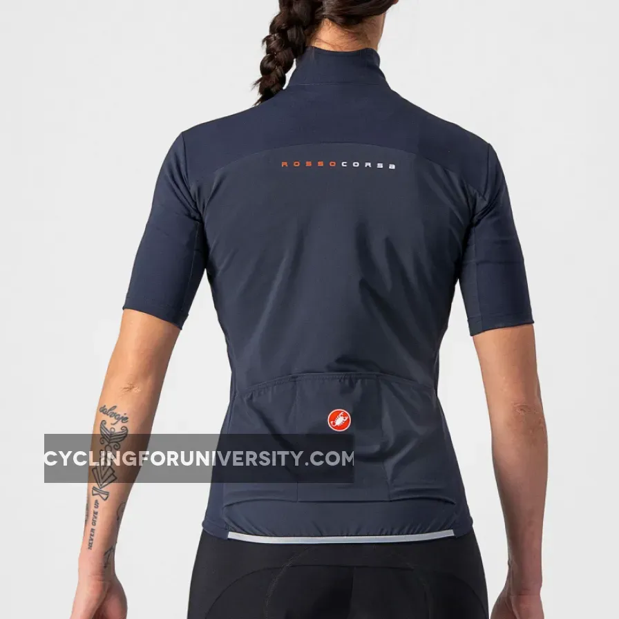 Castelli Perfetto RoS 2W Wind Women Jersey - Blue Outlet