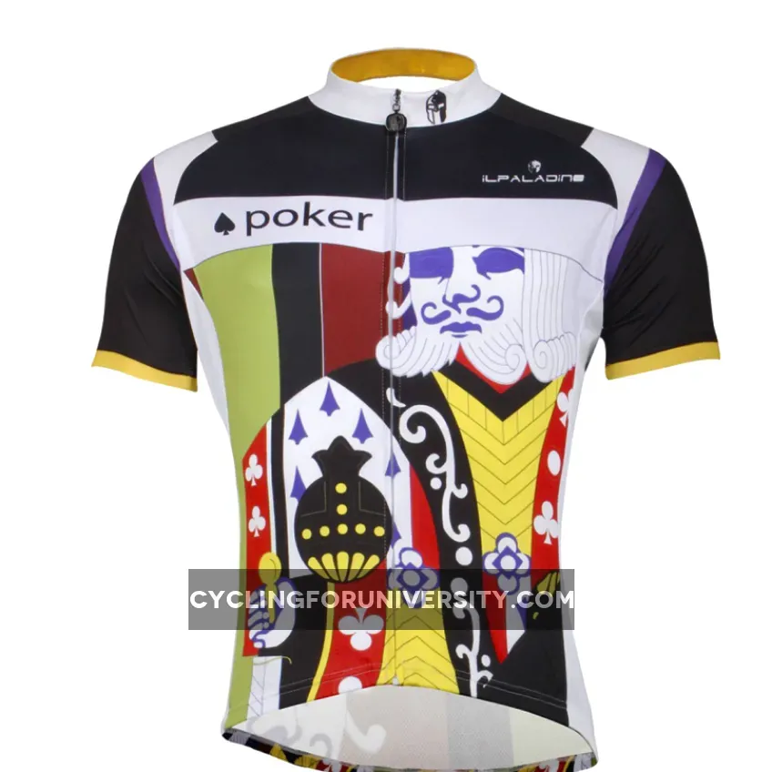 Poker King Playing Card Fashion Men's Long-sleeve Cycling Jersey Summer NO. 759