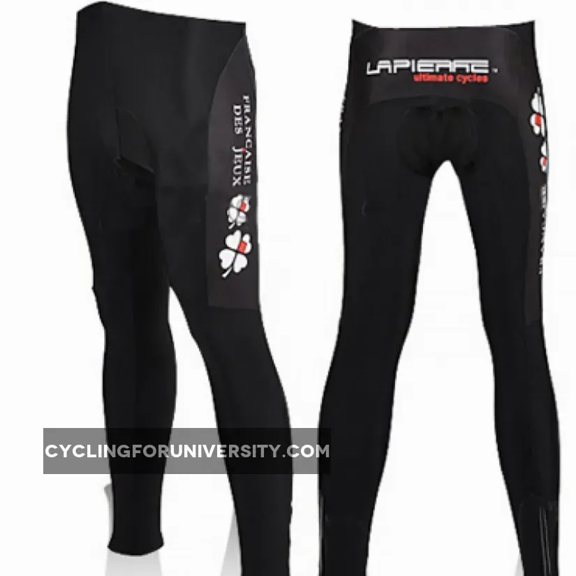 2010 Fdj Lapierre Ultimate Cycles Black Winter Pants