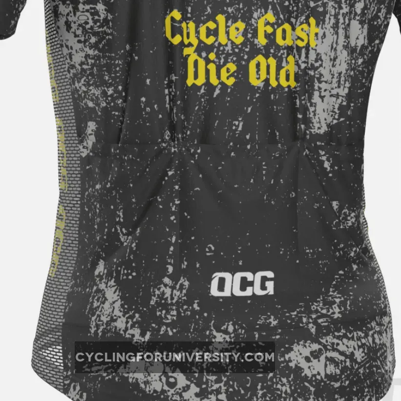 Men's Cycle Fast Die Old Short Sleeve Cycling Jersey, Cyclefast