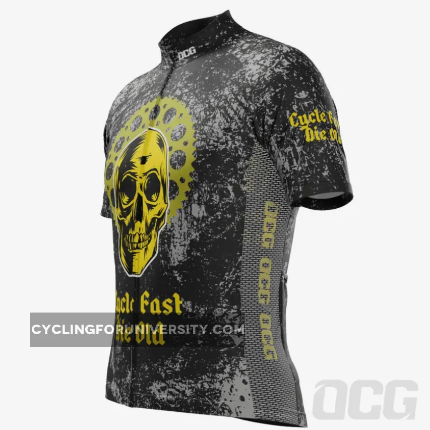 Men's Cycle Fast Die Old Short Sleeve Cycling Jersey, Cyclefast