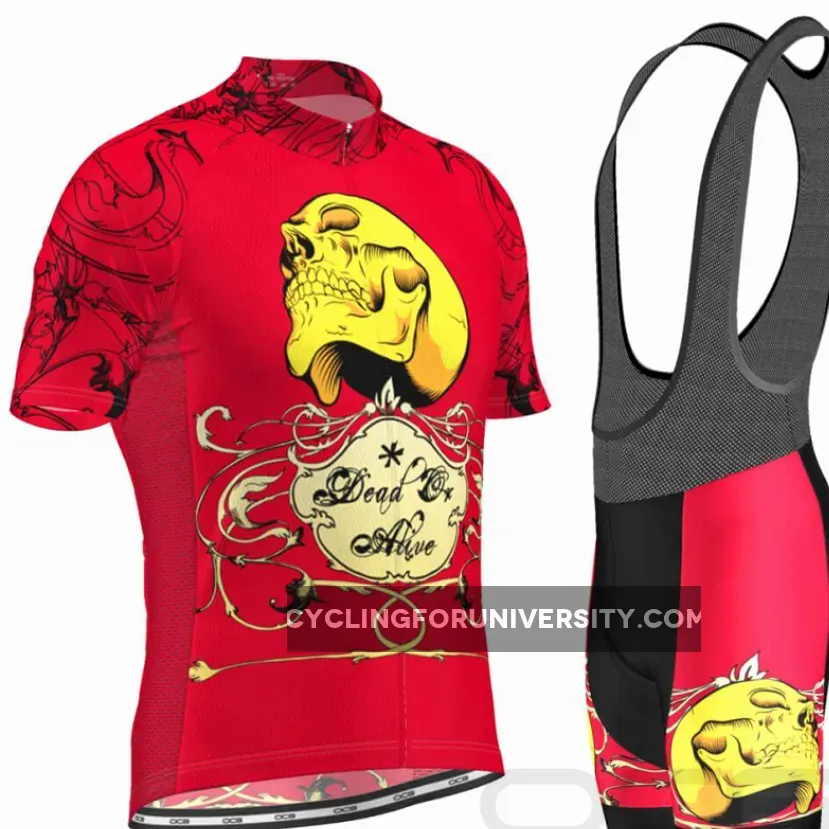 Men's Dead Or Alive Skull Short Sleeve Cycling Kit For Sale