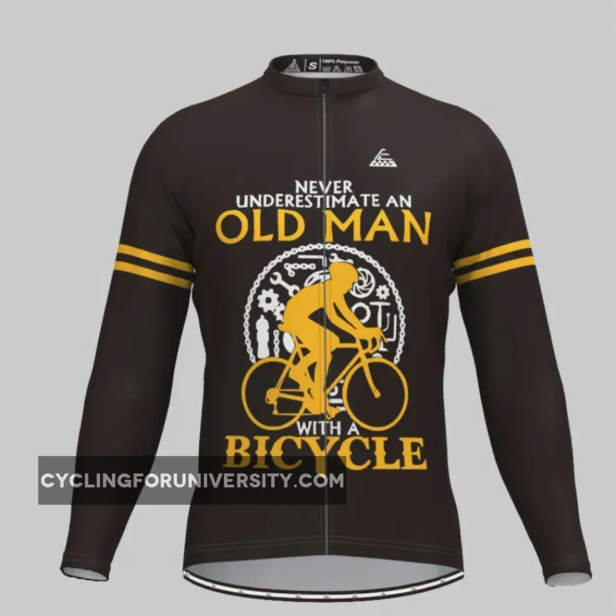 Men's Old Man Long Sleeve Cycling Jersey - V2 For Sale