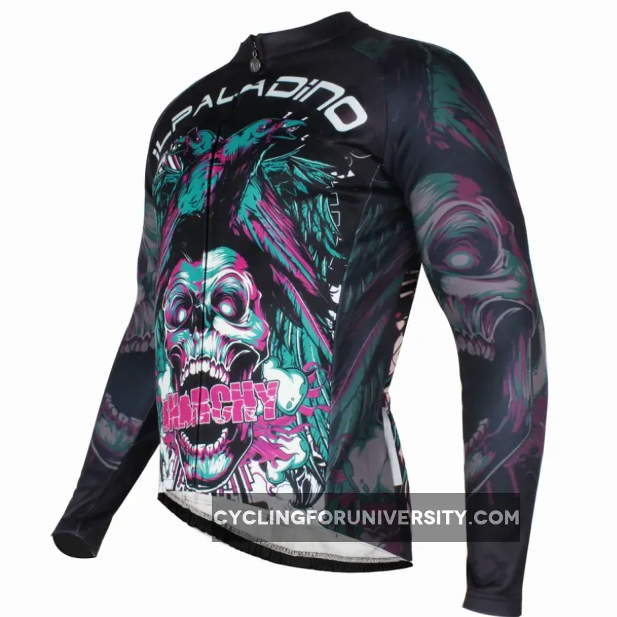 ILPALADINO Men's Sport Long Sleeves Cycling Jerseys Winter Exercise Bicycling Pro Cycle Clothing Racing Apparel Outdoor Sports Leisure Biking Shirts (Velvet) NO.720