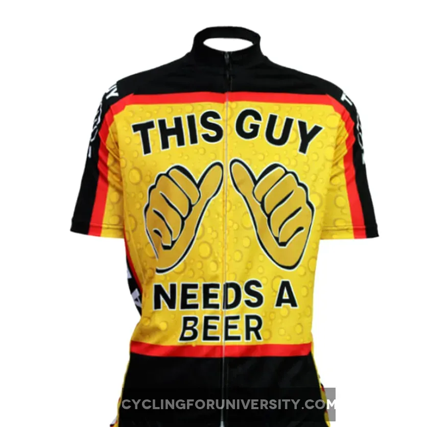 This Guy Needs A Beer Men's Cycling Jerseys Brand New