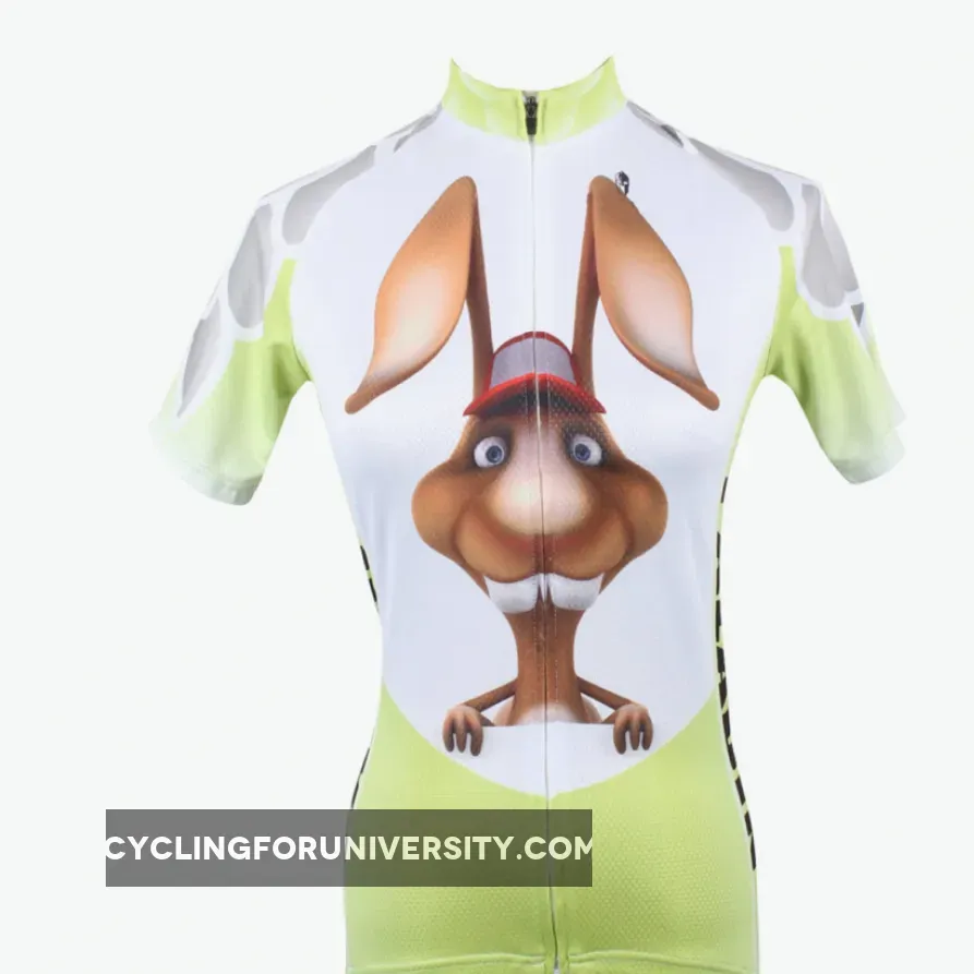 ILPALADINO Buck Teeth Rabbit Womens Cycling Jersey Bike Bicycling Summer Pro Cycle Clothing Racing Apparel Outdoor Sports Leisure Biking Shirts Breathable and Comfortable NO.158
