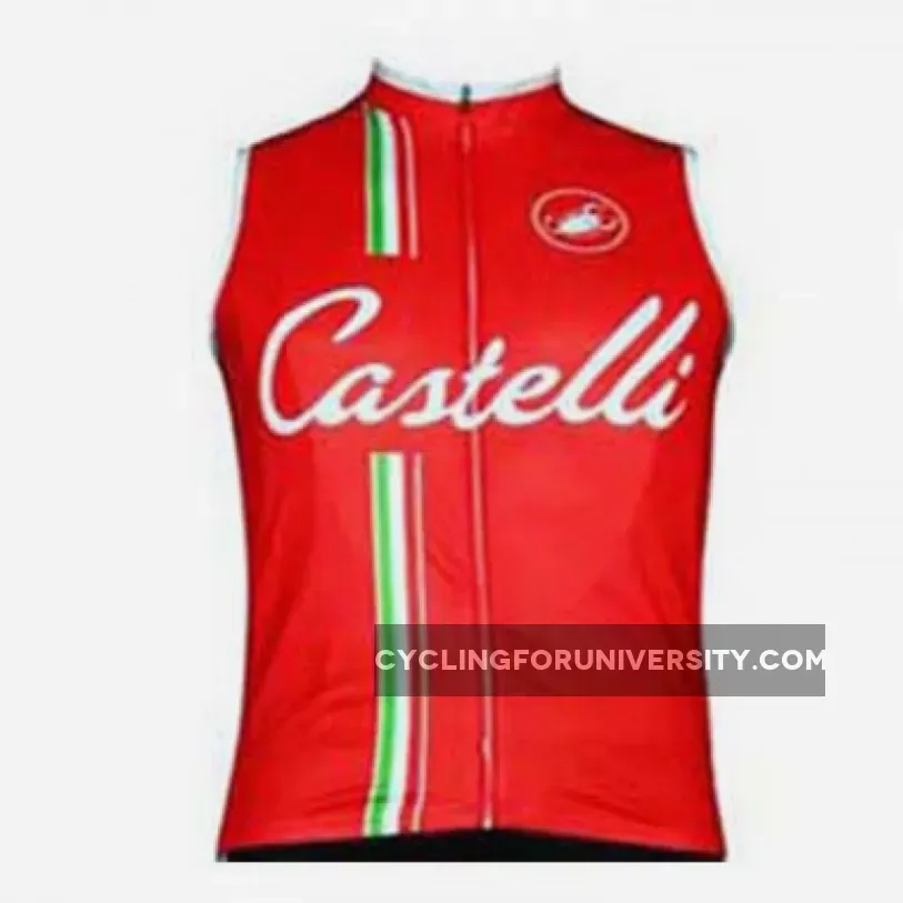 CASTELLI RED Windproof Vest Brand New