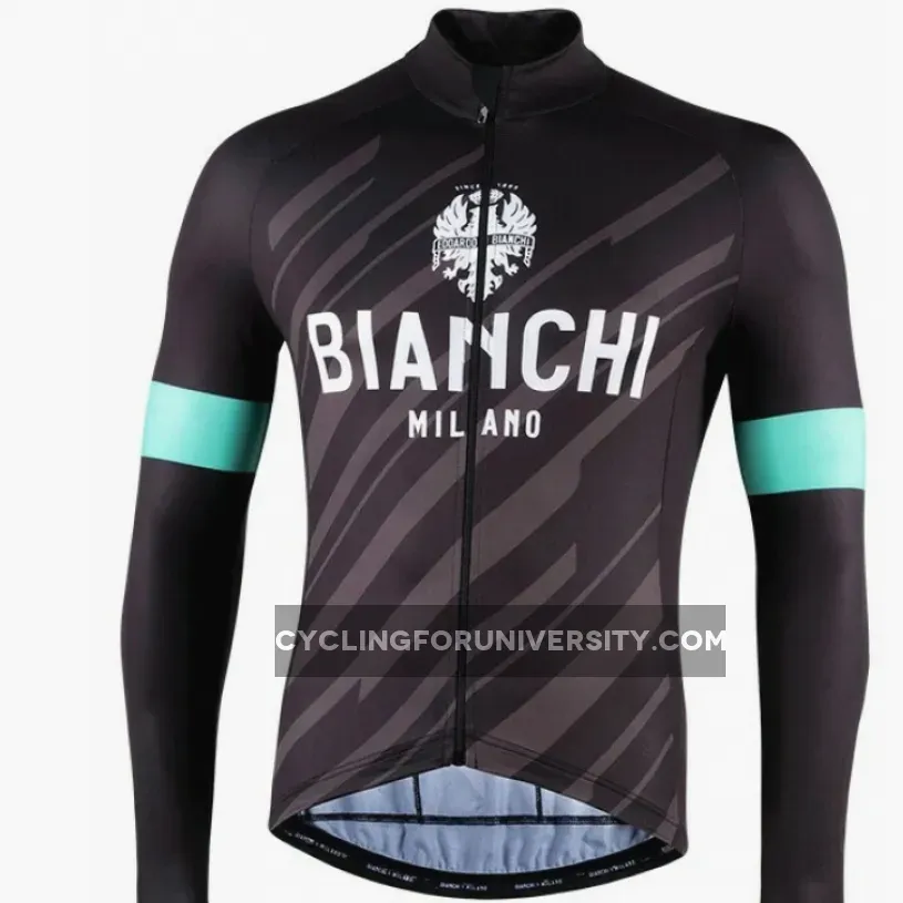 Bianchi Milano Bianzone Black Long Sleeve Jersey,
